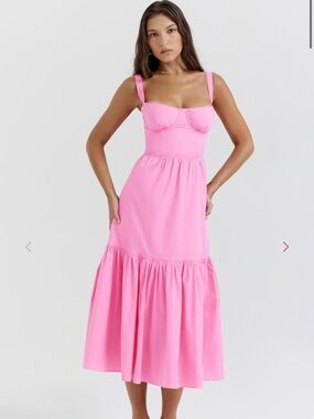 House of CB Pink Midi Dress